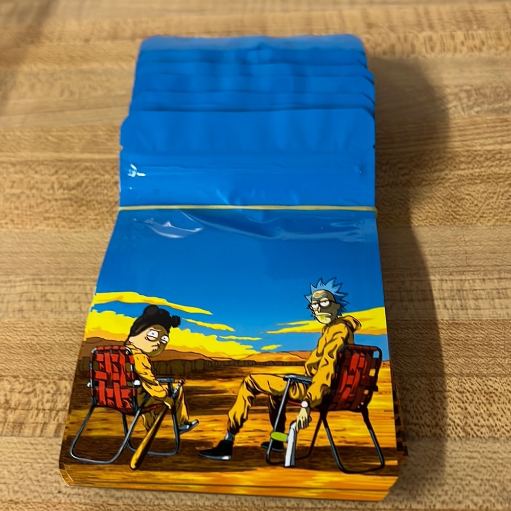 New 50 Rick And Morty Empty Mylar Bags